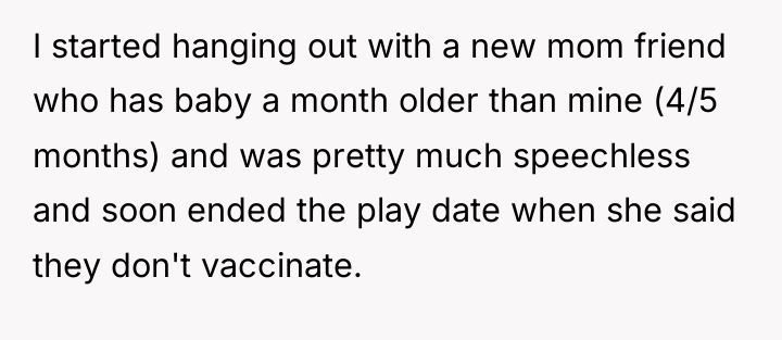 I started hanging out with a new mom friend who...