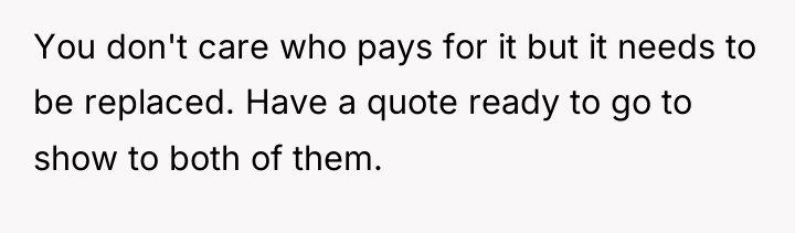 You don't care who pays for it but it needs...