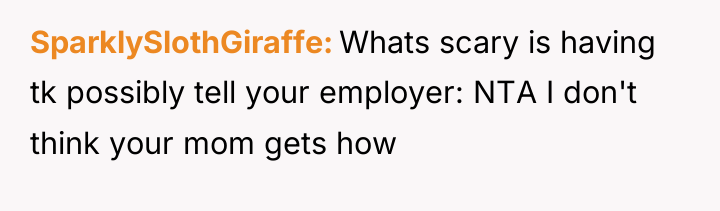 SparklySlothGiraffe Whats scary is having tk possibly tell your employer:...
