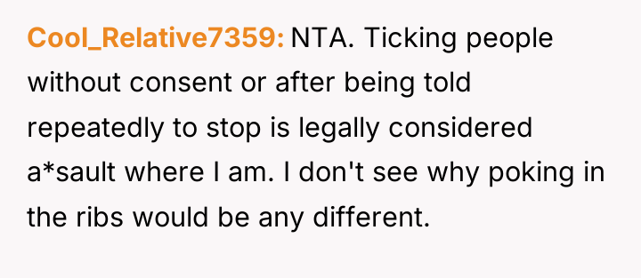 Cool_Relative7359 NTA. Ticking people without consent or after being told...