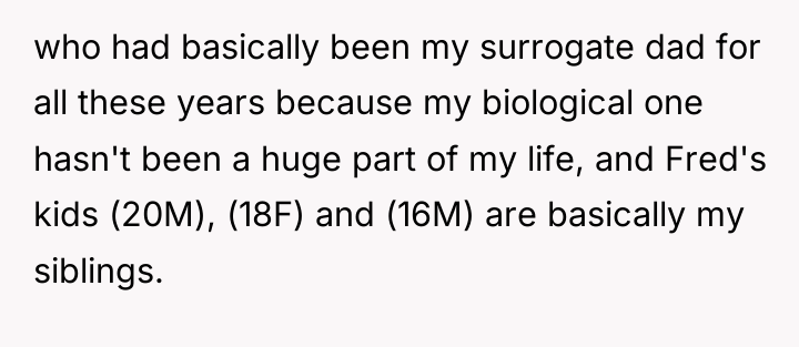 who had basically been my surrogate dad for all these...