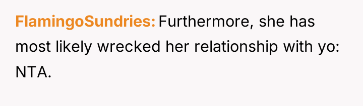 FlamingoSundries Furthermore, she has most likely wrecked her relationship with...