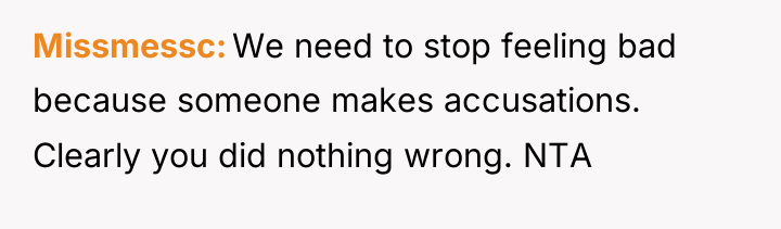 Missmessc We need to stop feeling bad because someone makes...