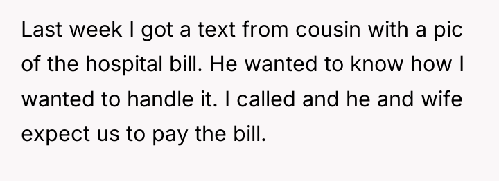 Last week I got a text from cousin with a...