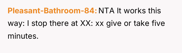 Pleasant-Bathroom-84 NTA It works this way: I stop there at...