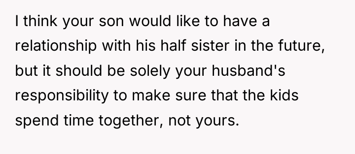 I think your son would like to have a relationship...