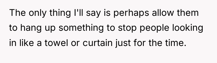 The only thing I'll say is perhaps allow them to...
