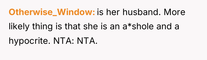 Otherwise_Window is her husband. More likely thing is that she...