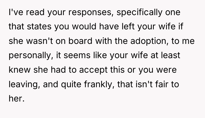 I've read your responses, specifically one that states you would...