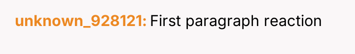 unknown_928121 First paragraph reaction