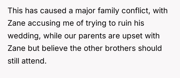 This has caused a major family conflict, with Zane accusing...