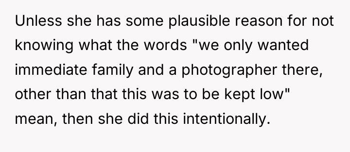 Unless she has some plausible reason for not knowing what...
