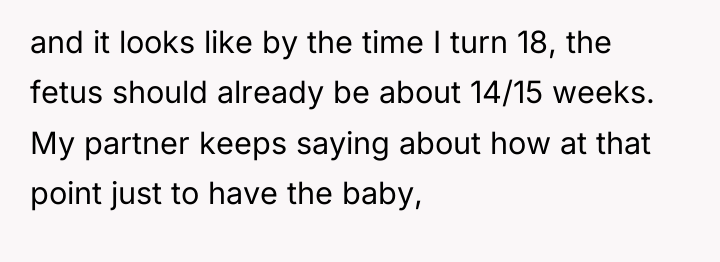 and it looks like by the time I turn 18,...