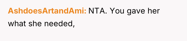 AshdoesArtandAmi NTA. You gave her what she needed,