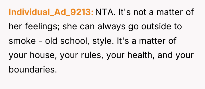 Individual_Ad_9213 NTA. It's not a matter of her feelings; she...