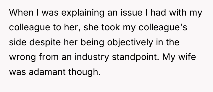 When I was explaining an issue I had with my...