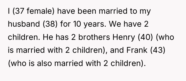 I (37 female) have been married to my husband (38)...