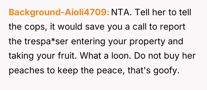 Background-Aioli4709 NTA. Tell her to tell the cops, it would...