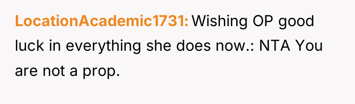 LocationAcademic1731 Wishing OP good luck in everything she does now.:...