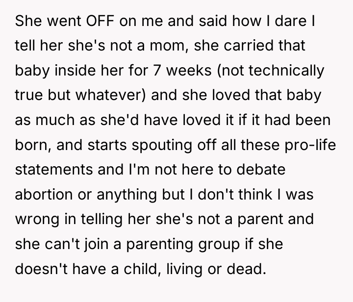 She went OFF on me and said how I dare...