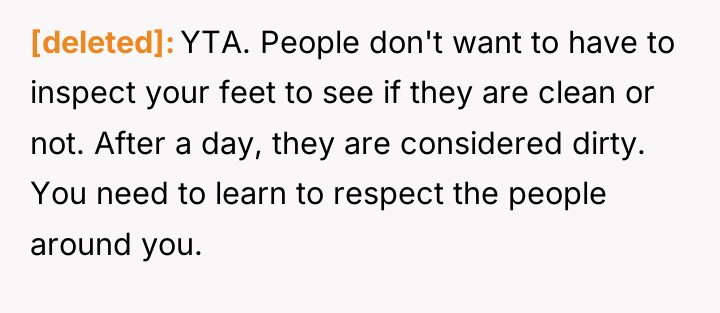 [deleted] YTA. People don't want to have to inspect your...