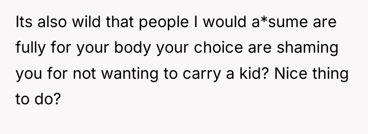 Its also wild that people I would a*sume are fully...
