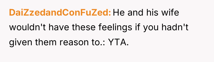 DaiZzedandConFuZed He and his wife wouldn't have these feelings if...