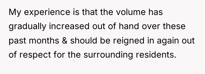 My experience is that the volume has gradually increased out...