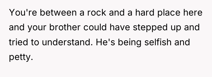 You're between a rock and a hard place here and...