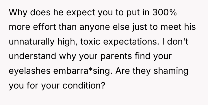 Why does he expect you to put in 300% more...