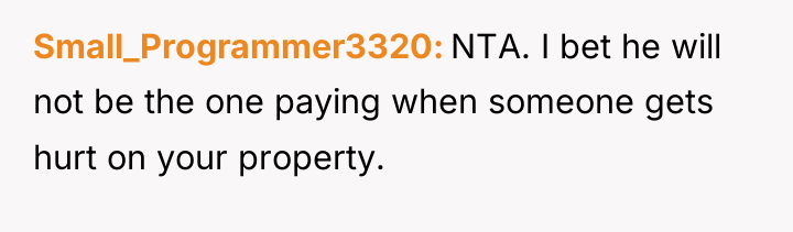 Small_Programmer3320 NTA. I bet he will not be the one...
