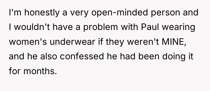 I'm honestly a very open-minded person and I wouldn't have...