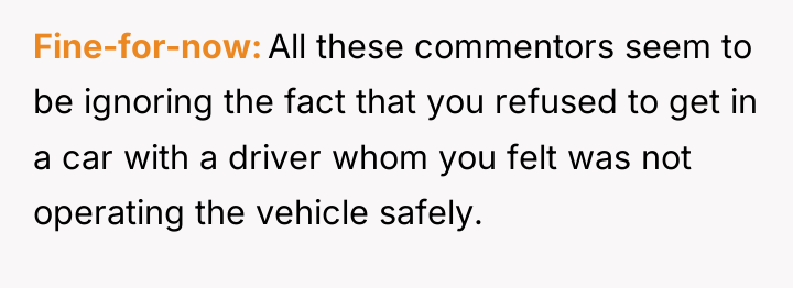Fine-for-now All these commentors seem to be ignoring the fact...