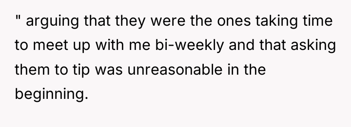 " arguing that they were the ones taking time to...