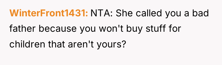 WinterFront1431 NTA: She called you a bad father because you...