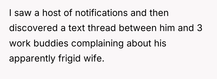I saw a host of notifications and then discovered a...