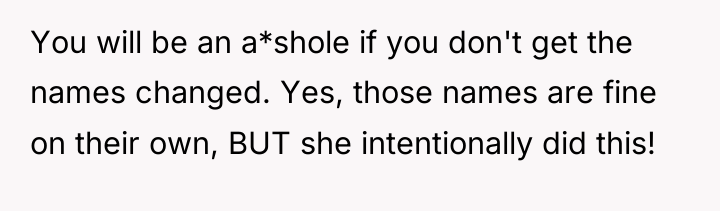 You will be an a*shole if you don't get the...