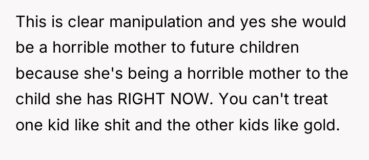 This is clear manipulation and yes she would be a...