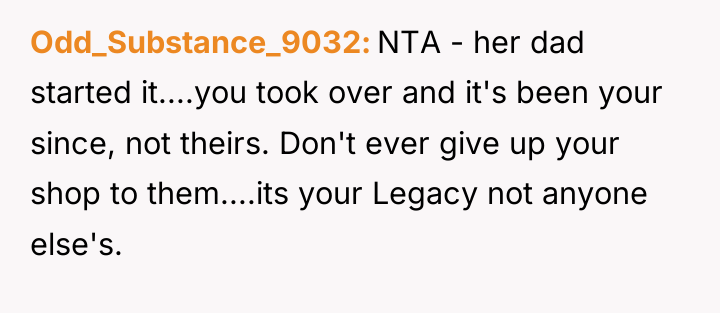 Odd_Substance_9032 NTA - her dad started it....you took over and...
