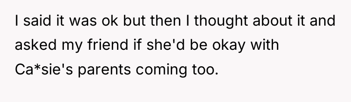 I said it was ok but then I thought about...
