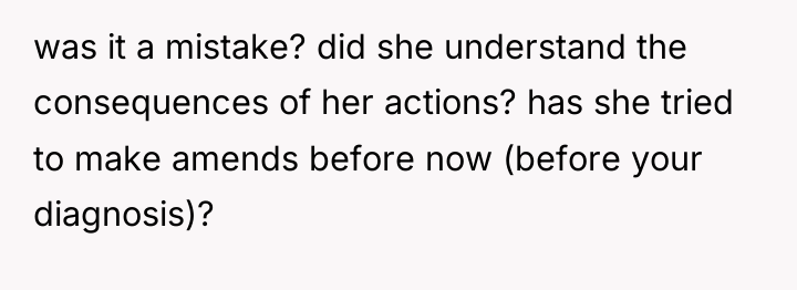 was it a mistake? did she understand the consequences of...