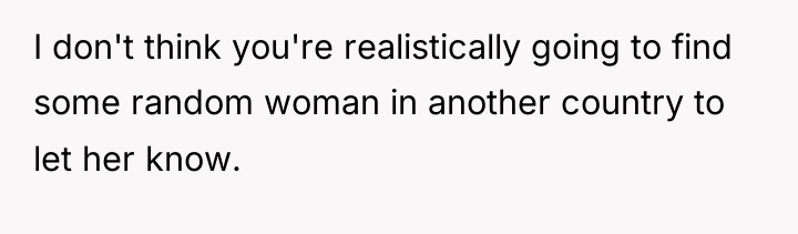 I don't think you're realistically going to find some random...