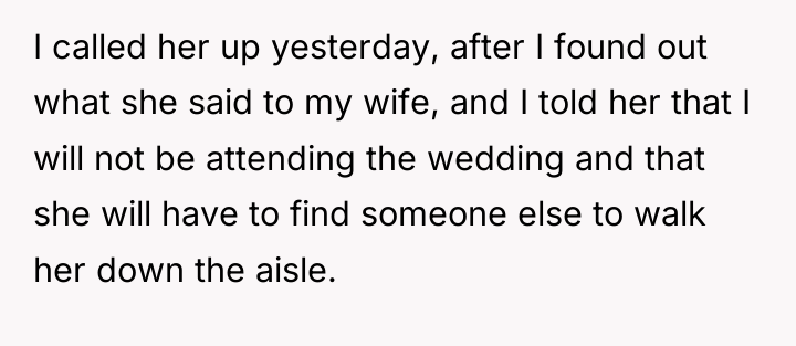 I called her up yesterday, after I found out what...