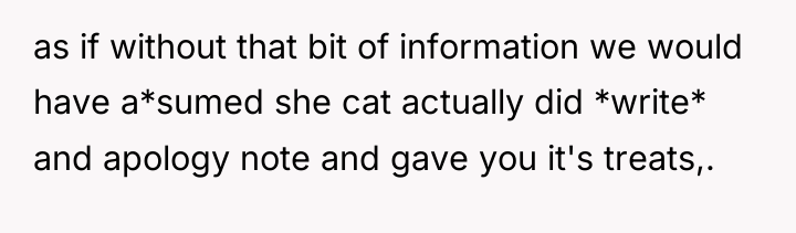 as if without that bit of information we would have...