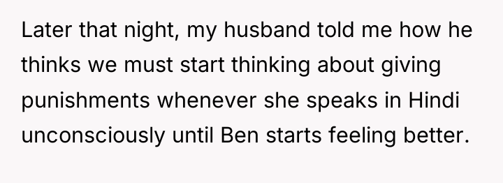 Later that night, my husband told me how he thinks...