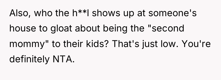 Also, who the h**l shows up at someone's house to...