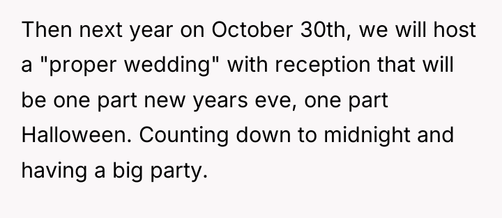 Then next year on October 30th, we will host a...