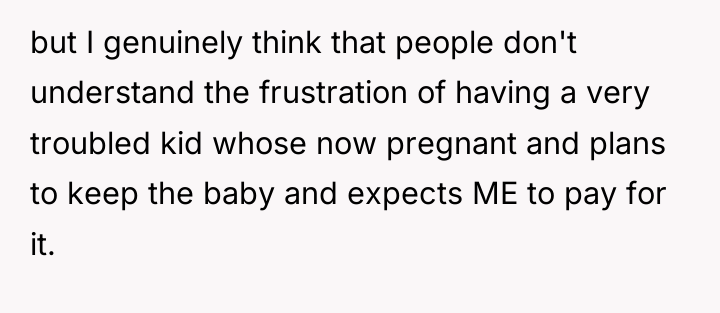but I genuinely think that people don't understand the frustration...