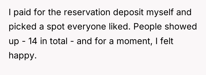 I paid for the reservation deposit myself and picked a...