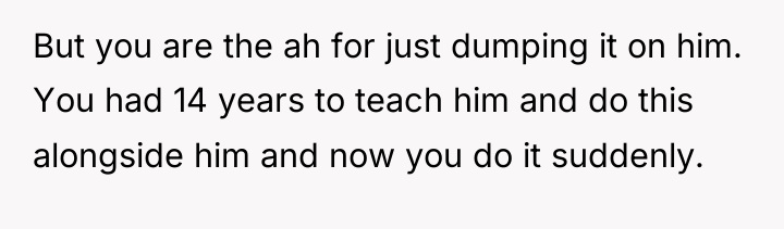 But you are the ah for just dumping it on...
